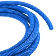20ft 3/8 Inch Blue Wire Loom Split Tubing Cord Protectors Flexible Conduit