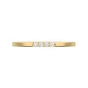 0.04 Ctw Round Cut Simulated Diamond Minimalist Light Everyday Wedding Band Ring