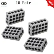 Ultra Precision 10 Matched Pair 1-2-3 Blocks 23 Holes .0002" Machinist 123