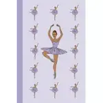 JOURNAL: BALLERINAS EN POINTE (LILAC PURPLE) 6X9 - LINED JOURNAL - WRITING JOURNAL WITH BLANK LINED PAGES