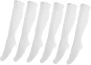 [FOMIYES] Knee-length Compression Socks for Men Sports Running Moisture Wicking Breathable Wide Calf 3 Pairs