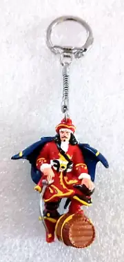 2 Captain Morgan Spiced Rum Ad Promo Logo Figure Key Chain New