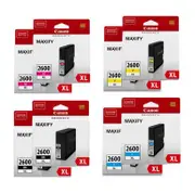 Canon PGI2600XL Ink Cartridge Value Pack - Includes: [2 x Black, Cyan, Magenta, Yellow]