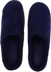[Minkissy] 1Pair Reusable Non Slip Memory Slippers for Home Indoor Use Portable and Comfortable House Footwear for Men and Women for Living Room and Term Rentals