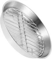 Abaodam 1 Set Stainless Steel Grill Plate with Mesh Rack Multi Function Baking Tray for Healthy Cooking Oven Tray with Oil Separation Design Durable Kitchen Essential