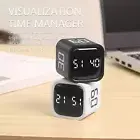 Cube Pomodoro Timer Simple Operation Rotating Productivity Timer Clock-