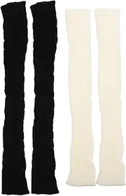 [Holibanna] Knitted Arm Warmers Compression Sleeves Half-finger Arm Sleeves Winter Warm