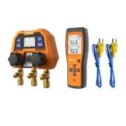 Elitech Digital AC Manifold Gauge DMG-4B & Temperature Thermometer ICT-220