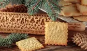 Christmas Deer Embossed rolling pin Cookie Mold Cutter Clay Embosser Snowflakes