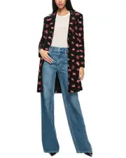 alice + olivia Bret Long Blazer