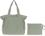 [ASLABCREW] 18L Side Cinch Shopper Bags with Adjustable Strap/Extra Clutch Bag, Crossbody Tote Handbag Shoulder Bag