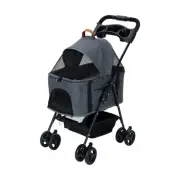 3 in 1 Pet Stroller Carrier Foldable Wheels Travel Pram Folding Trolley Black AU