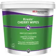 SC JOHNSON Kresto KCW130W Cherry Heavy Duty Hand Cleansing Wipes 130-Count
