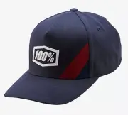 100% Cornerstone X-Fit Snapback Hat Steel