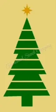 REUSABLE STENCIL 9346 8"X18" CHRISTMAS TREE - MYLAR SIGN STENCILS