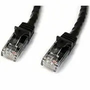 StarTech 0.5m Cat6 Gigabit Snagless RJ45 UTP Patch Cable (M/M), Black - N6PATC50CMBK