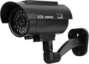 Simulation Camera - Solar Powered, Waterproof Imitation Dummy Security Fake Camera With Flashing LED Light Function Design