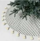 Hearth & Hand With Magnolia Green Striped Tree Skirt 46" - 58" Christmas NEW