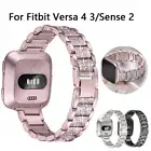 Strap For Fitbit Versa 4/3/Sense 2/Sense Band Wrist Diamond Replacment Bracelet