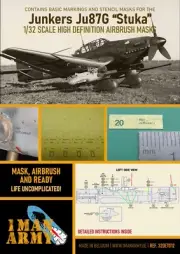1/32 1ManArmy #DET012 Junkers Ju87G Stuka Airbrush Masks