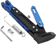 Motorcycle Wheel Stand Motorbike Adjustable Side Stand Kickstand Parking Bracket Fit For Yamaha MT07 TMAX 530 Fit For Honda PCX CB500X Stand Pad(Blue)