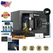 Smart Security Safe Box - Fireproof, Water Resistant with Intelligent Light