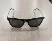 $460 Mens Authentic SAINT LAURENT 55mm Rectangle Sunglasses Havana Brown