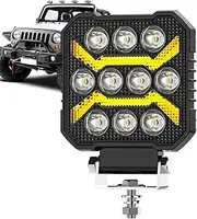 LED Work Lights for Truck | 1700LM Waterproof Square Flood Light | Boat Truck Construction Vehicle Working Lamp for Modified Parts
