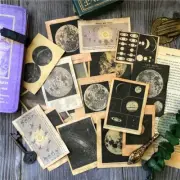 Junk Journal Vintage Moon Astronomy Ephemera Kit Journals Scrapbooks Cardmaking