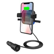mbeat MB-WCS-02 Gorilla Power 10W Wireless Car Charger with 2.4A USB Charging, Air Vent