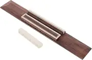 ibasenice Acoustic Guitar Nut and Tailpiece Kit Fit for Classical and Electric Guitars Bone Nut for Tuning Stability
