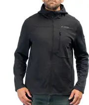 Klim Echo Wool Hoodie, functional jacket , color: Black , size: L