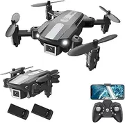 T25 Drone with Camera 1080p, Foldable Mini Drones for Beginners Adults, FPV RC Quadcopter with 2 Batteries, WiFi Transmission, Headless Mode, Gravity Control