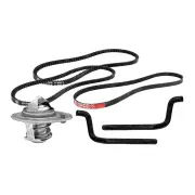 Gates Thermostat Heater Hose Drive Belt for Mitsubishi Pajero NH NJ MKII 90-95