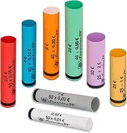 Securina24 Coin Tubes 1 Cent to 2 Euro or 119 Pieces Mixed (119 Pieces Mixed)