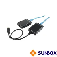 在飛比找momo購物網優惠-【SUNBOX 慧光】USB2.0訊號延長器 延長60米 台