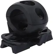 Hardhat Rail Flashlight Bracket, Portable Torch Mount, Enduring Abs Hard Hat Attachment, Secure Hands- Lighting, Lightweight Compact Design, Hunting Cycling Riding Outdoor Use
