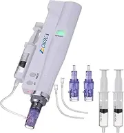 Bowka Dermapen, electric, for microneedling, wireless, rechargeable, including 2 sets of accessories, adjustable from 0.25 mm to 2 mm