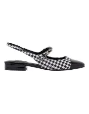 [Nine West] Clever Slingback Flat in Black Multi