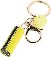 [EXQUIMEUBLE] Mini Harmonica Bag Keychain Decor Music Keychain Music Party Favors Keychain Pendant Key Rings Pendant Metal Keychain Purse Hanging Yellow Zinc Alloy