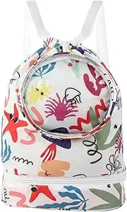 SacJkt Swimming Bag Children, Swimming Backpack, Backpack with Drawstring Children, Waterproof Gym Bag Children for Sports, Beach, Travel for Boys and Girls (Pink)