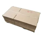 Lot Of 25 Boxes 16in X 9.5in X 4in Brown Box 50 Lbs Wt Lt