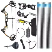 TOPOINT M1 15-70LB COMPOUND BOW & ARROW HUNTING TARGET ARCHERY PACKAGE SELECTION