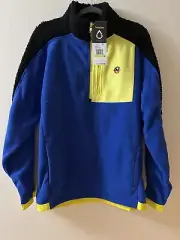 NAUTICA COMPETITION Half Zip Fleece Jacket Men's Size MediumPullover Blue Yellow