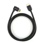 Promate PROLINK4K1-500 4K 60Hz HDMI Cable - 5m - Black Right Angle - 24K Gold Plated - High-Speed Ethernet - 3D Support - Mesh Braided - PVC [PROLINK4K1-500]