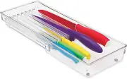 InterDesign Linus Cutlery Tray for Knives Silicone