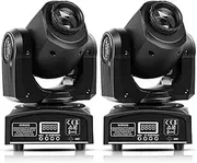 LED Moving Head DJ Light – 10W Stage Light with Beam & Pattern Effects, DMX512, Sound Activated, 540° Pan, 270° Tilt, for Party, KTV, Bar, Stage Lighting 2pcs
