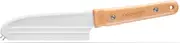 Dreamfarm Knibble 3-in-1 Non-Stick Cheese Knife for Charcuterie, Slicing, Spreading, with Built-in Fork to Serve & Share Foods - 9" Beechwood