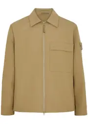 Stone Island Ghost Cotton-blend Overshirt - Beige - L L