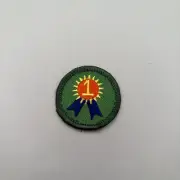 Vintage Girl Scout Badge Number One
